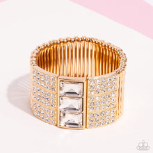 Load image into Gallery viewer, Dramatic Diva - Gold Bling Bracelet