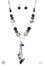 Load image into Gallery viewer, Break A Leg! Papazzai Black and White Charmed Necklace
