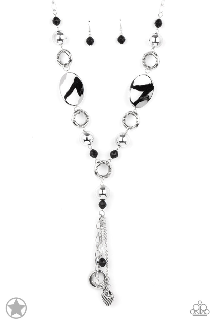 Total Eclipse Of the Heart Paparazzi Silver Necklace