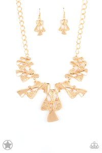 The Sands of Time Paparazzi Gold Necklace