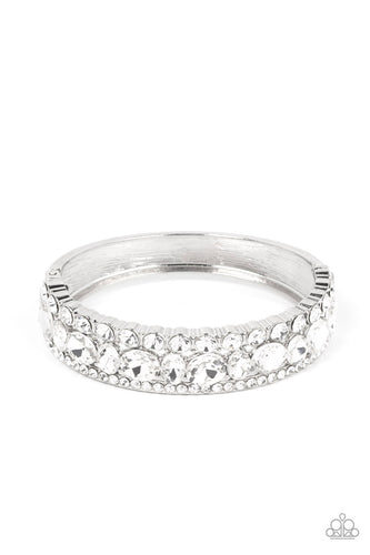 Mega Megawatt Paparazzi White Bling Bracelet