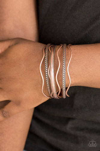 Zesty Zimbabwe Paparazzi Copper Bracelet