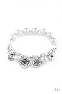 More Amour Paparazzi Silver Charm Bracelet