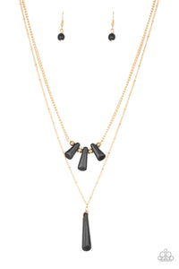 Basic Groundwork Paparazzi Black Necklace