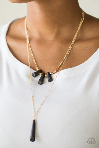 Basic Groundwork Paparazzi Black Necklace