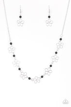 Load image into Gallery viewer, Always Abloom Paparazzi Black Floral Necklace