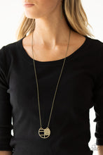 Load image into Gallery viewer, Abstract Aztec Paparazzi Brass Necklace