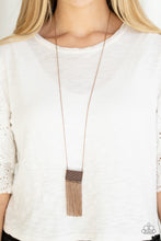 Load image into Gallery viewer, Totally Tassel Paparazzi Copper Necklace