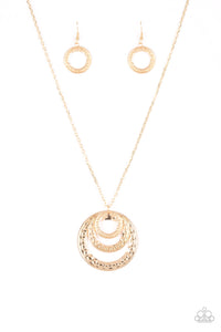 Savagely She-Wolf Paparazzi Gold Necklace