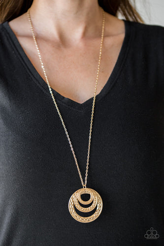 Savagely She-Wolf Paparazzi Gold Necklace
