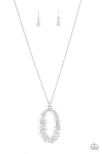 Spotlight Social Paparazzi White Bling Necklace