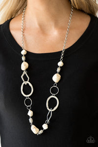 Thats TERRA-ific! Paparazzi White Stone Necklace