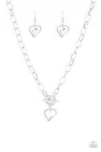 Load image into Gallery viewer, Princeton Princess Paparazzi White Heart Necklace