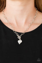 Load image into Gallery viewer, Princeton Princess Paparazzi White Heart Necklace