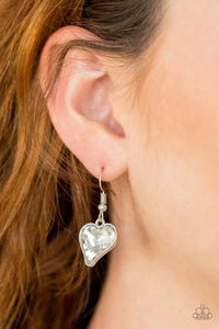Princeton Princess Paparazzi White Heart Necklace