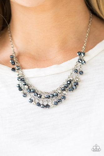 So In Season Paparazzi Blue Bling Necklace