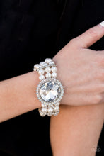 Load image into Gallery viewer, Speechless Sparkle Papazzai White Pearl Bracelet