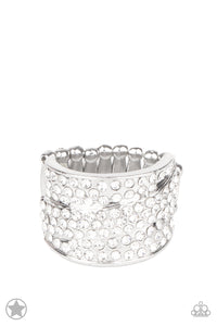 The Millionaires Club Paparazzi White Ring