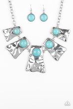 Load image into Gallery viewer, Cougar Paparazzi Blue Turquoise Stone Necklace