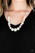 Load image into Gallery viewer, Take Note Paparazzi White Pearl Necklace
