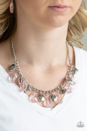No Tears Left To Cry Paparazzi Pink Necklace