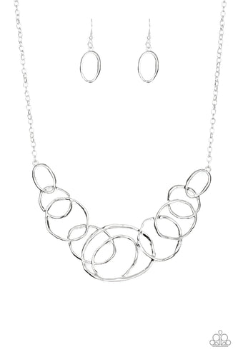 All Around Radiance Paparazzi Silver Necklace