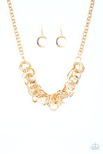 Load image into Gallery viewer, Ringing In The Bling Paparazzi Gold Necklace