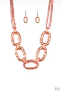 Take Charge Paparazzi Copper Necklace