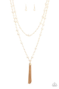 Social Hour Paparazzi Gold Pearl Necklace