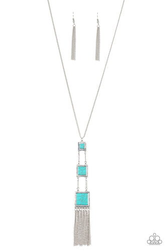 This Land Is Your Land Paparazzi Blue Turquoise Stone Necklace