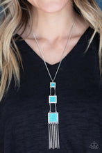Load image into Gallery viewer, This Land Is Your Land Paparazzi Blue Turquoise Stone Necklace