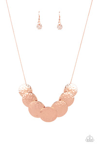 RADIAL Waves Paparazzi Copper Necklace