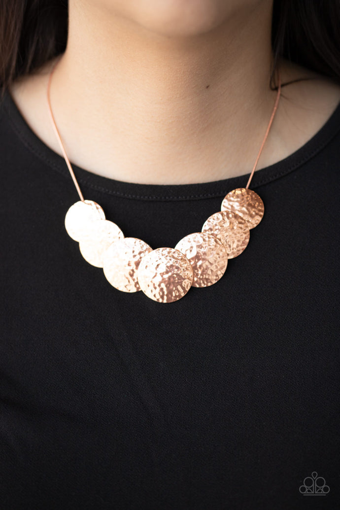 RADIAL Waves Paparazzi Copper Necklace