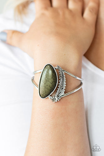 Out In The Wild Paparazzi  Green Bracelet