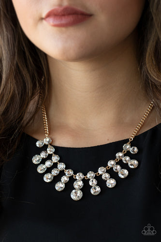 Celebrity Couture Paparazzi  Gold Bling Necklace