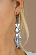 Load image into Gallery viewer, Danger Ahead Paparazzi Black Earrings