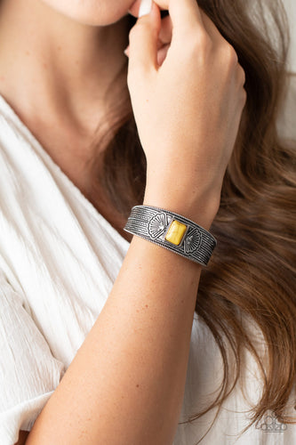 Ocean Mist Paparazzi Yellow Bracelet