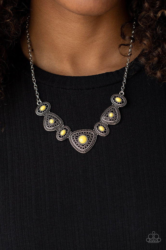Totally TERRA-torial Paparazzi Yellow Necklace