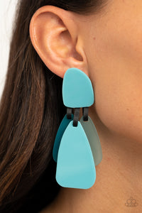 All FAUX One Paparazzi Blue Earrings