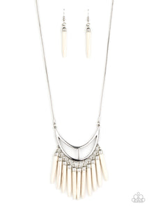 Stone Age A-Lister Paparazzi White Necklace