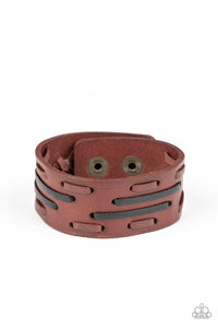 Cowboy Boot Camp Paparazzi Brown Bracelet