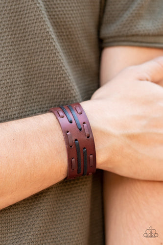 Cowboy Boot Camp Paparazzi Brown Bracelet