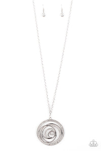 Subliminal Sparkle Paparazzi White Necklace