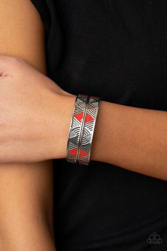 Hidden Glyphs Paparazzi Red Bracelet