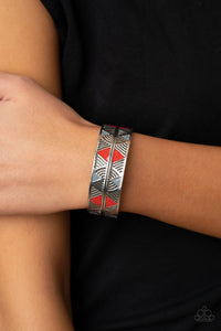 Hidden Glyphs Paparazzi Red Bracelet