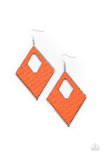 Load image into Gallery viewer, Woven Wanderer Paparazzi Orange Earrings