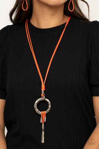 Tranquil Artisan Paparazzi Orange Necklace