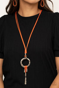 Tranquil Artisan Paparazzi Orange Necklace