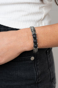 Mojave Glyphs Paparazzi Black Bracelet