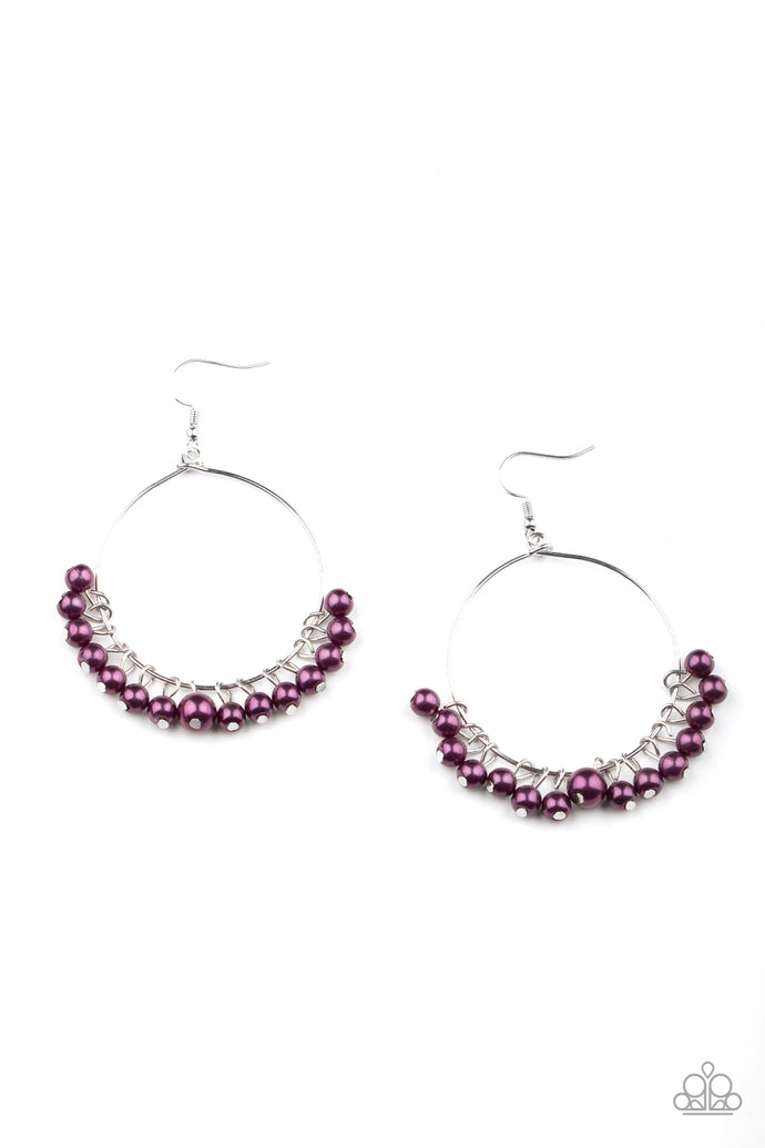 Things Are Looking UPSCALE Paparazzi Purple Earrings